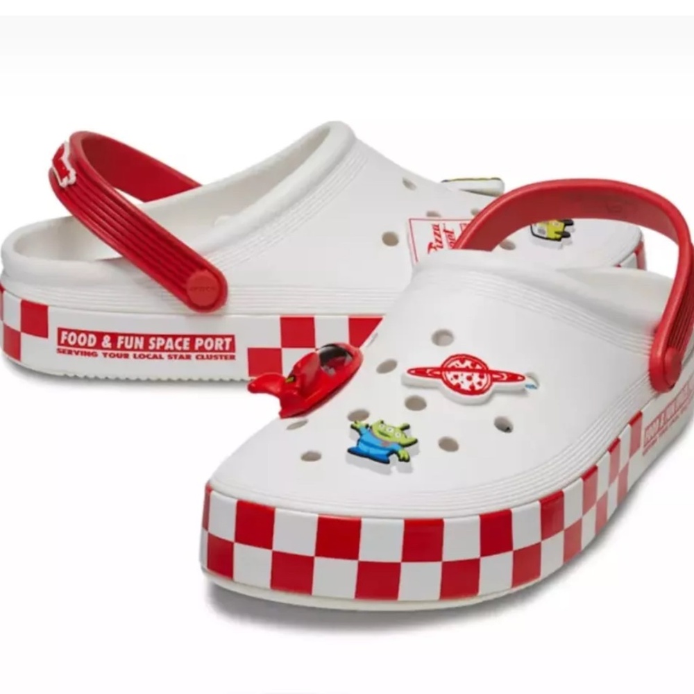 Crocs pizza planet Toy Story 4 woman’s size 9